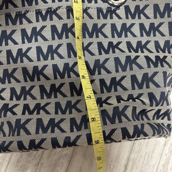 Womens Michael Kors Signature Navy Small Tote - Picture 13 of 13